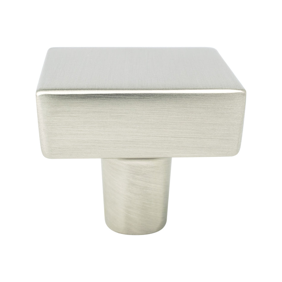 Berenson 2645-1BPN: 1-3/8" Brookridge Square Cabinet Knob - Brushed Nickel
