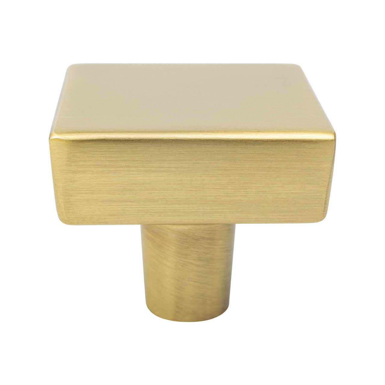 Berenson 2649-1MDB: 1-3/8" Brookridge Square Cabinet Knob - Modern Brushed Gold
