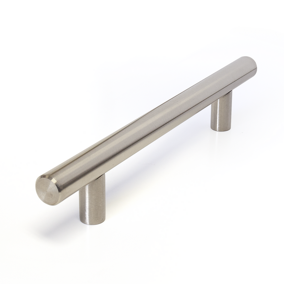 Sugatsune 2647: 128mm cc Round Bar Cabinet Pull - Satin Stainless Steel