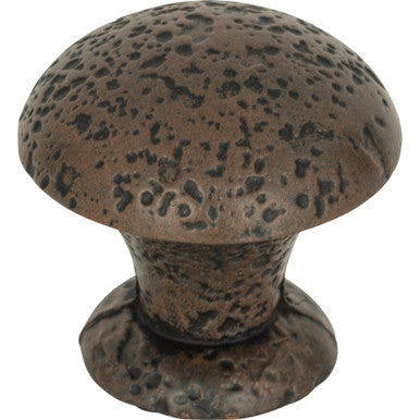 Atlas 272-R: 1-3/8" Olde World Cabinet Knob - Rust