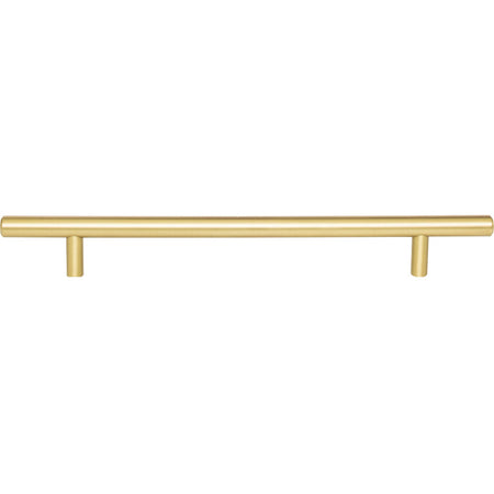 Elements 272BG: 192 mm cc Naples Round Bar Cabinet Pull - Brushed Gold