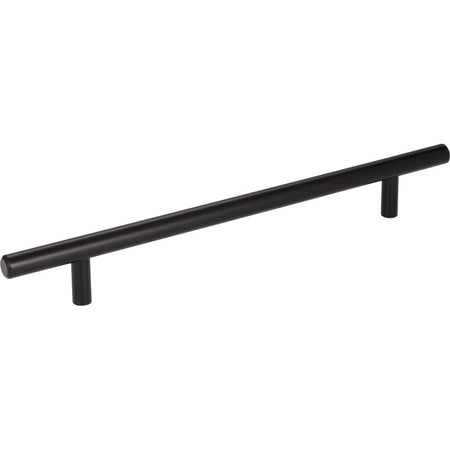 Elements 272MB: 192 mm cc Naples Round Bar Cabinet Pull - Matte Black