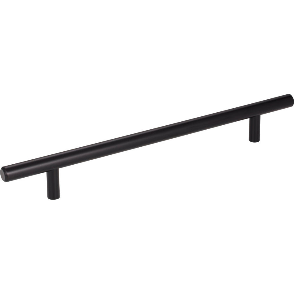 Elements 272MB: 192 mm cc Naples Round Bar Cabinet Pull - Matte Black