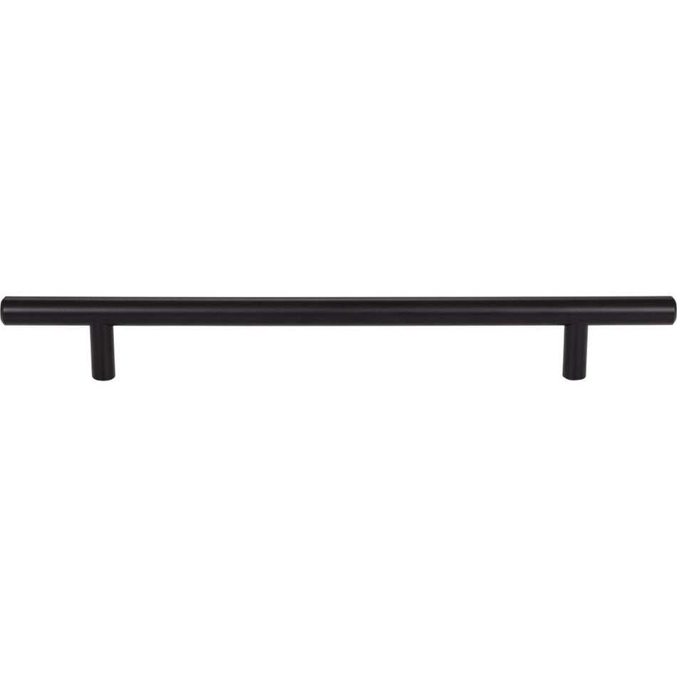 Elements 272MB: 192 mm cc Naples Round Bar Cabinet Pull - Matte Black