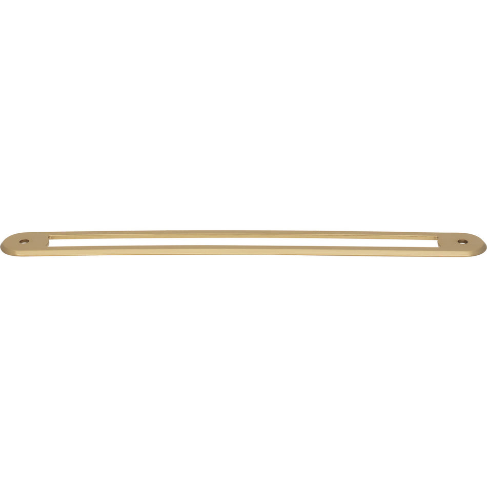 Top Knobs TK3356HB: 8-13/16" Brockwell Oval Backplate - Honey Bronze