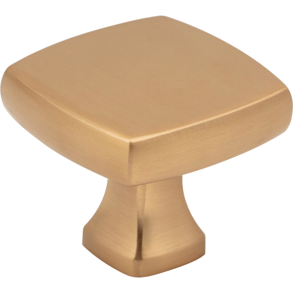 Jeffrey Alexander 663SBZ: 1-3/8" Griffin Square Cabinet Knob - Satin Bronze