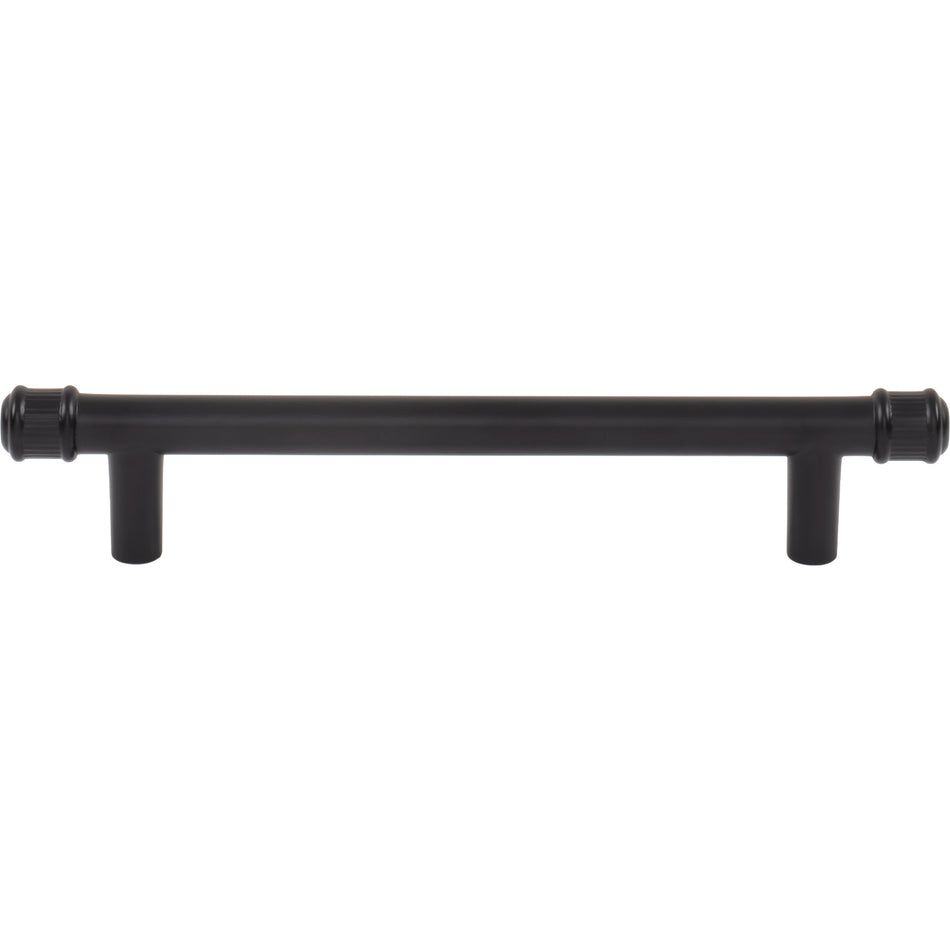 Top Knobs TK3292BLK: 5-1/16" cc Elland Cabinet Pull - Flat Black