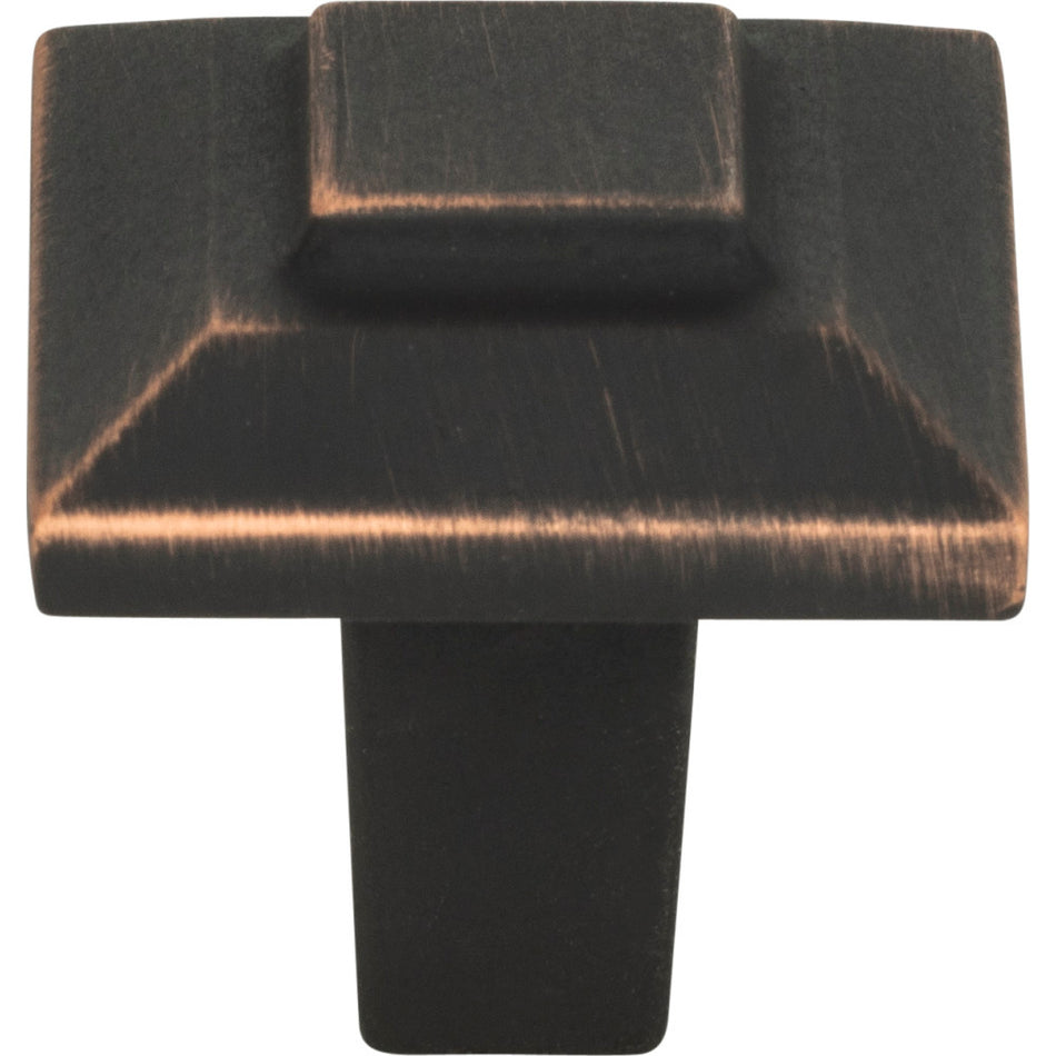 Atlas 283-VB: 1" Trocadero Square Cabinet Knob - Venetian Bronze
