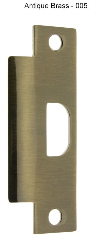 IDH Brass 28410-005: 4 -7/8" ASA Universal Strike - Antique Brass