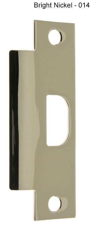 IDH Brass 28410-014: 4 -7/8" ASA Universal Strike - Bright Nickel