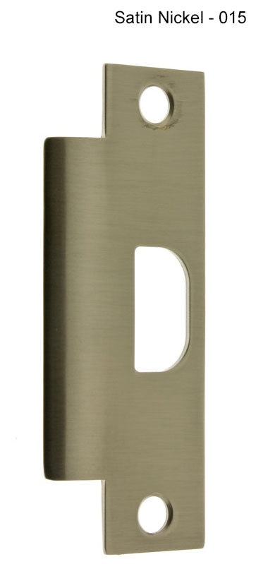 IDH Brass 28410-015: 4 -7/8" ASA Universal Strike - Satin Nickel