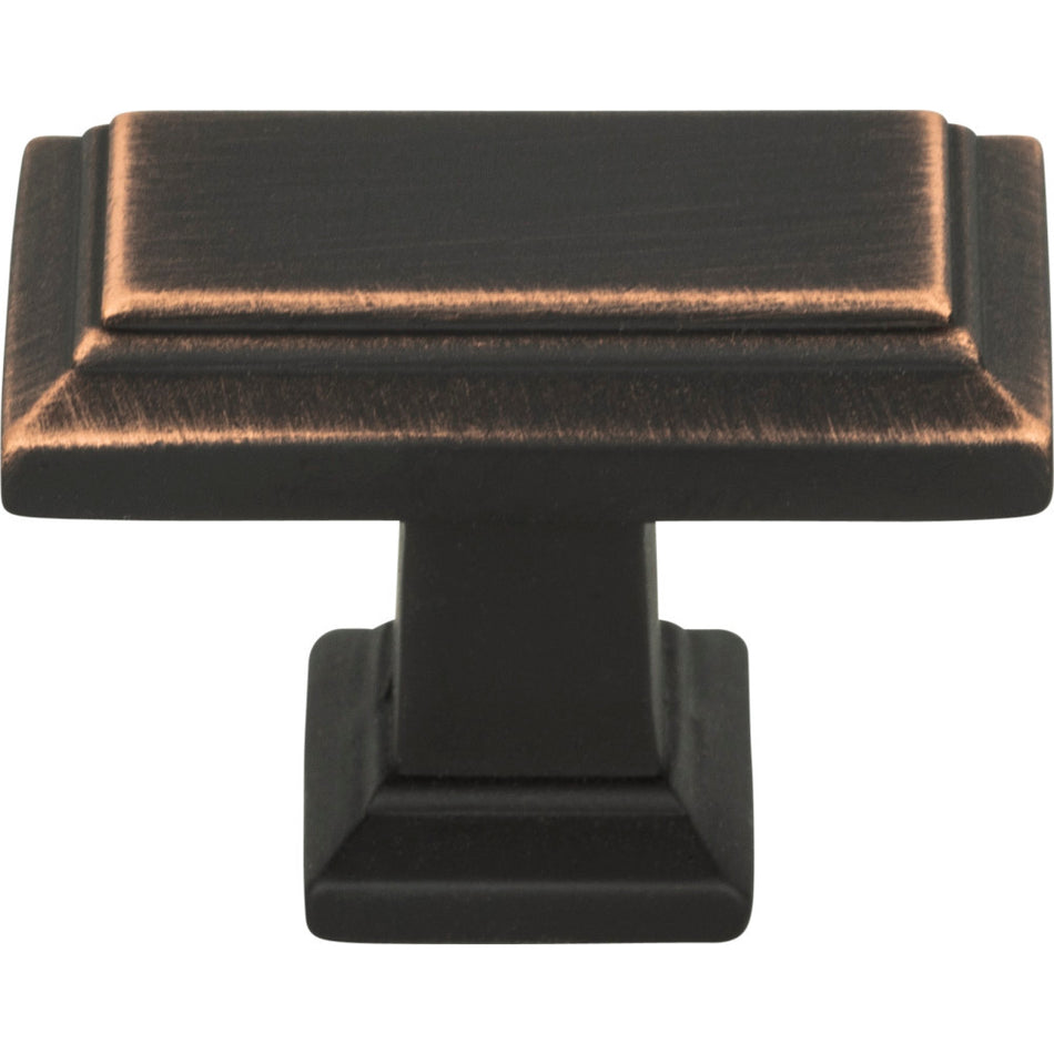Atlas 290-VB: 1-7/16" Sutton Place Rectangle Cabinet Knob - Venetian Bronze