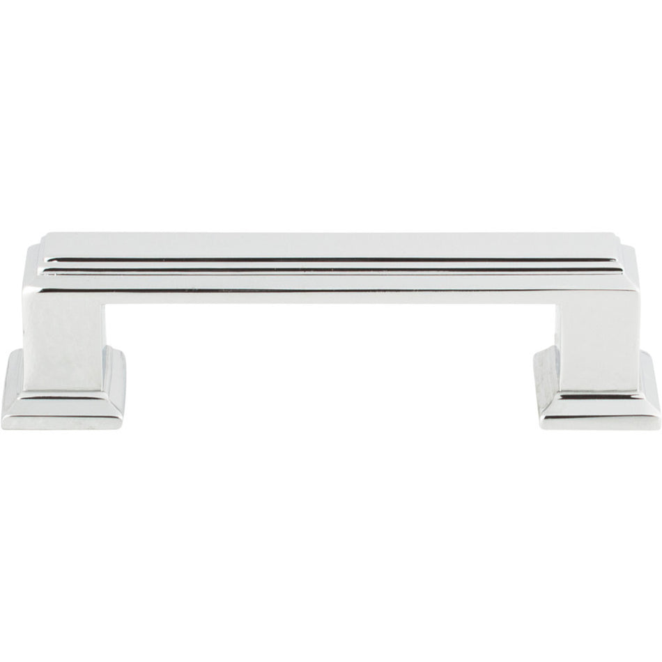 Atlas 291-CH: 3" cc Sutton Place Cabinet Pull - Polished Chrome