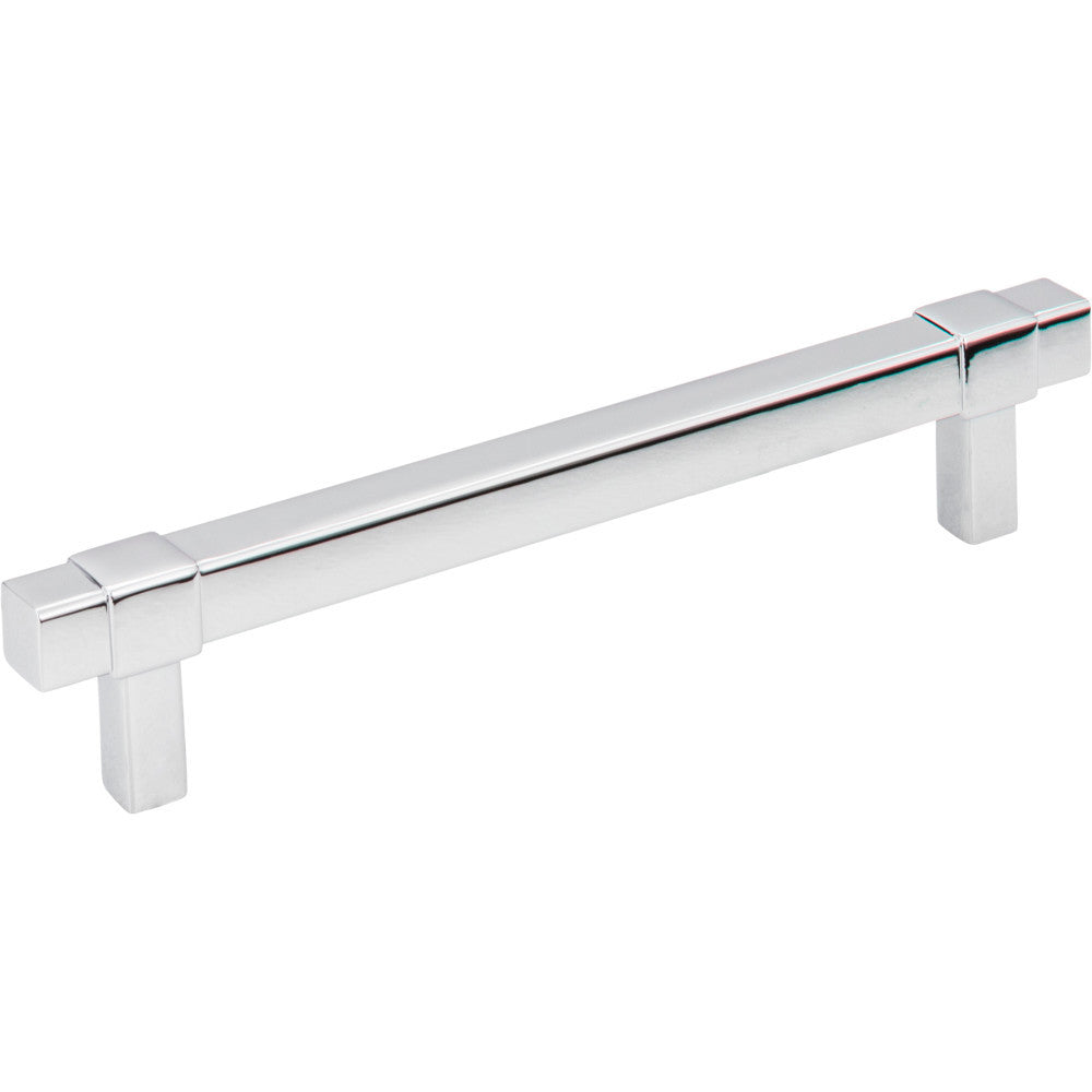Jeffrey Alexander 293-128PC: 128mm cc Zane Bit Pull Cabinet Pull - Polished Chrome