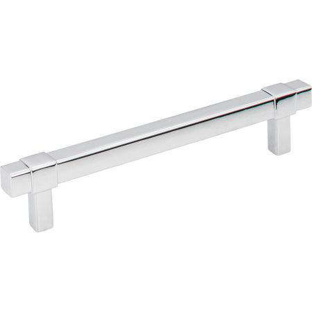 Jeffrey Alexander 293-128PC: 128mm cc Zane Bit Pull Cabinet Pull - Polished Chrome