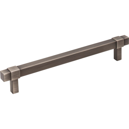 Jeffrey Alexander 293-160BNBDL: 160mm cc Zane Bit Pull Cabinet Pull - Brushed Pewter