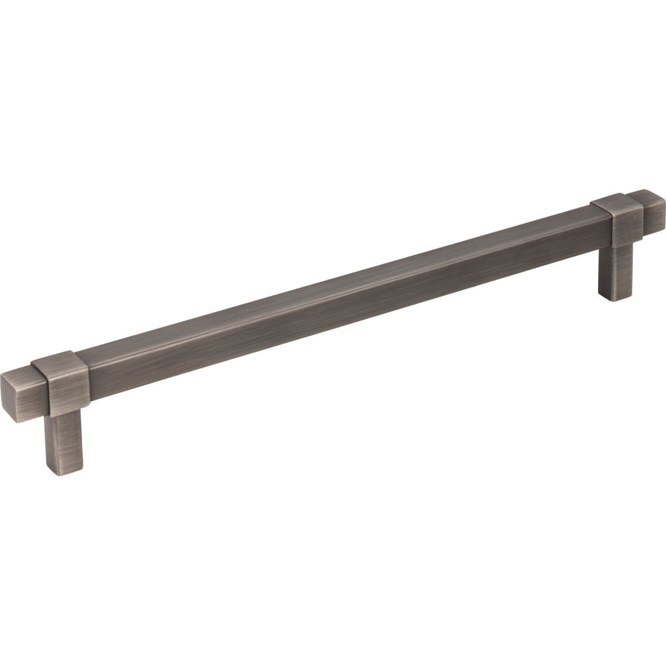 Jeffrey Alexander 293-192BNBDL: 192mm cc Zane Bit Pull Cabinet Pull - Brushed Pewter