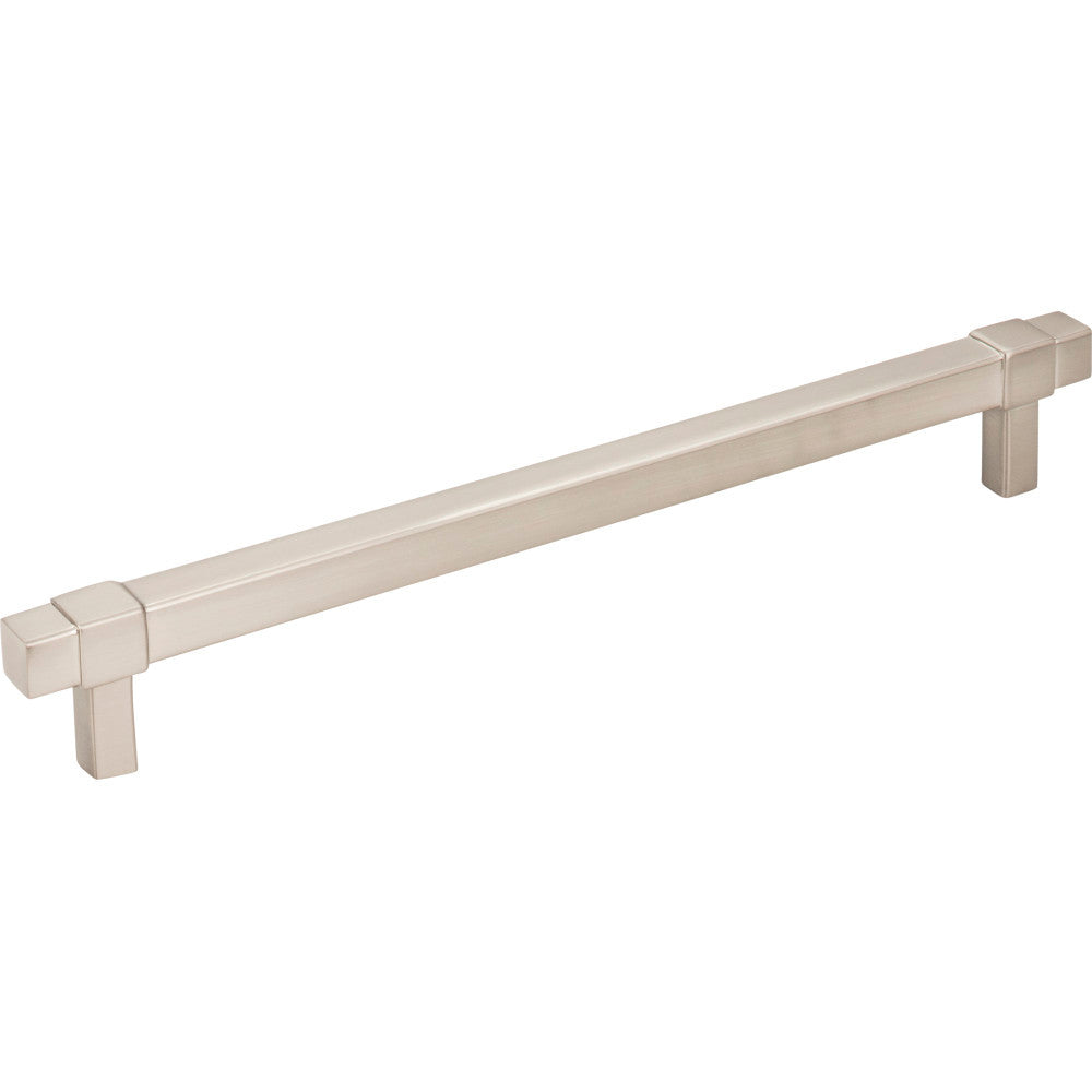 Jeffrey Alexander 293-192SN: 192mm cc Zane Bit Pull Cabinet Pull - Satin Nickel