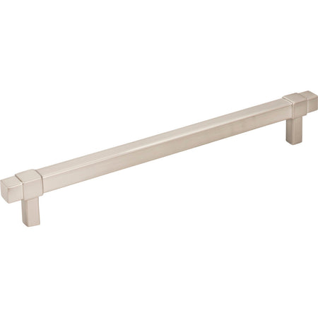 Jeffrey Alexander 293-192SN: 192mm cc Zane Bit Pull Cabinet Pull - Satin Nickel