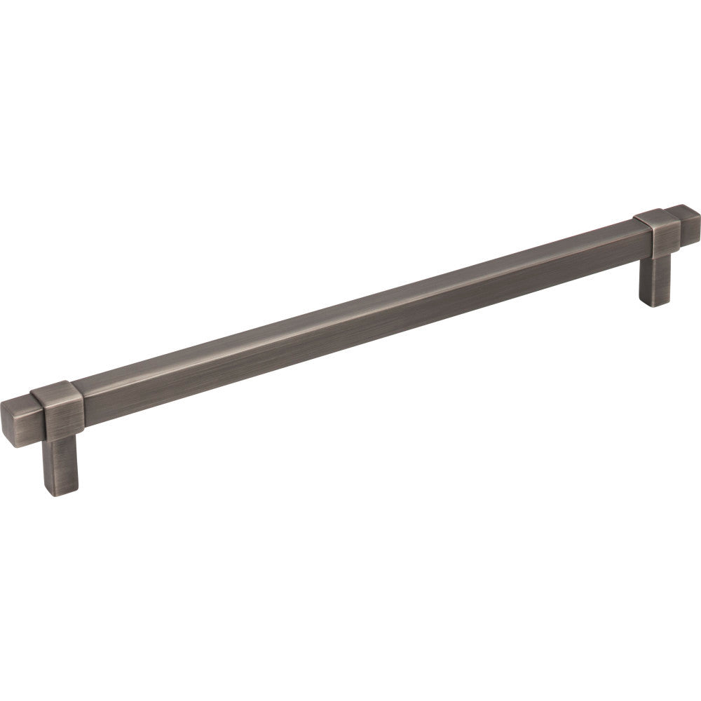 Jeffrey Alexander 293-224BNBDL: 224mm cc Zane Bit Pull Cabinet Pull - Brushed Pewter