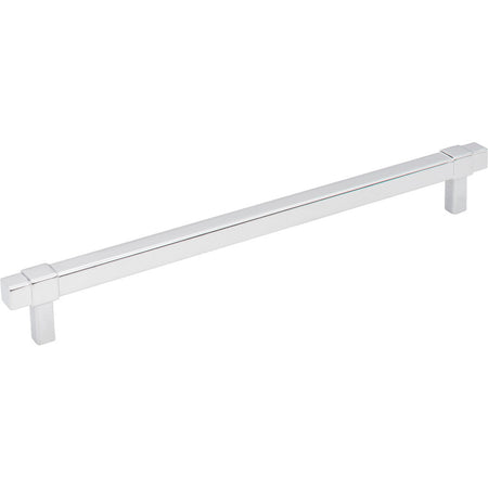 Jeffrey Alexander 293-224PC: 224mm cc Zane Bit Pull Cabinet Pull - Polished Chrome