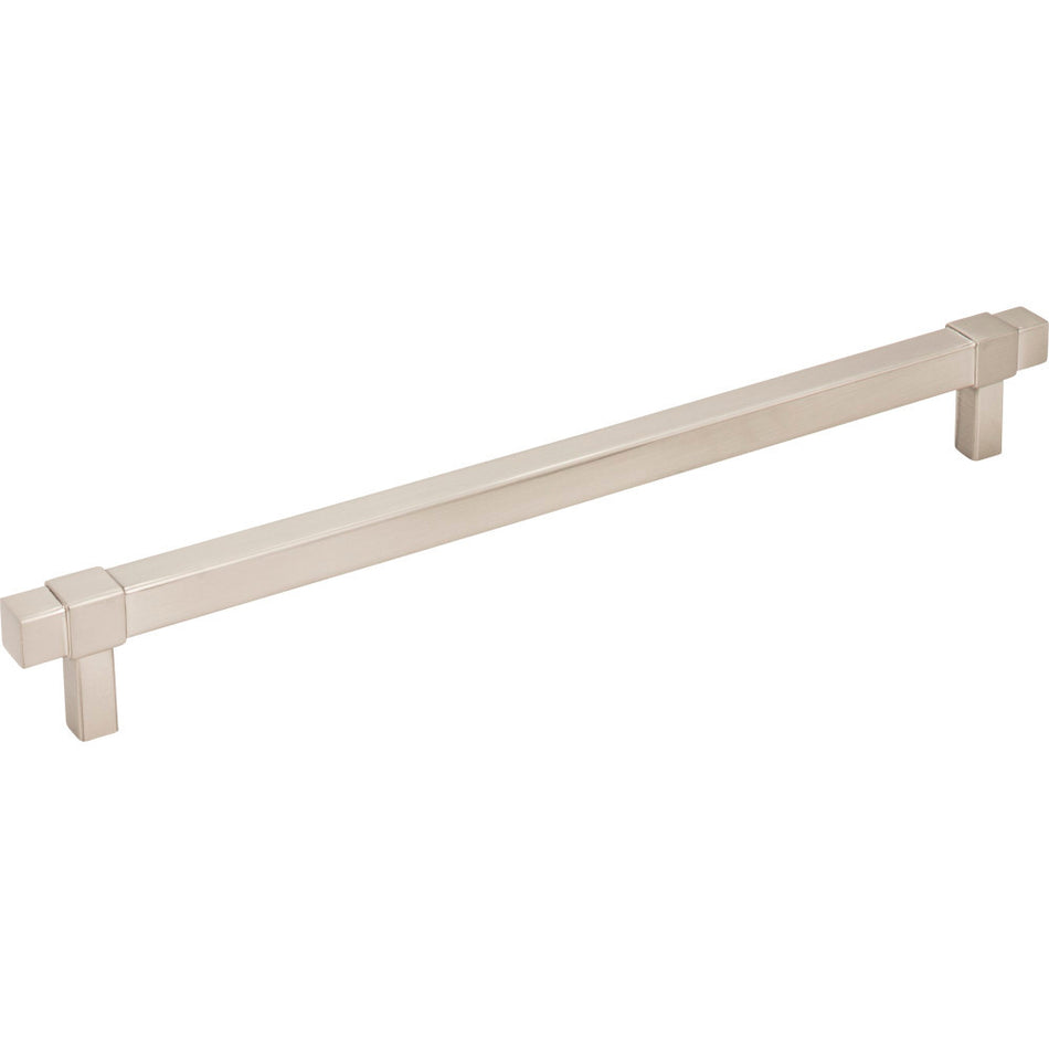 Jeffrey Alexander 293-224SN: 224mm cc Zane Bit Pull Cabinet Pull - Satin Nickel