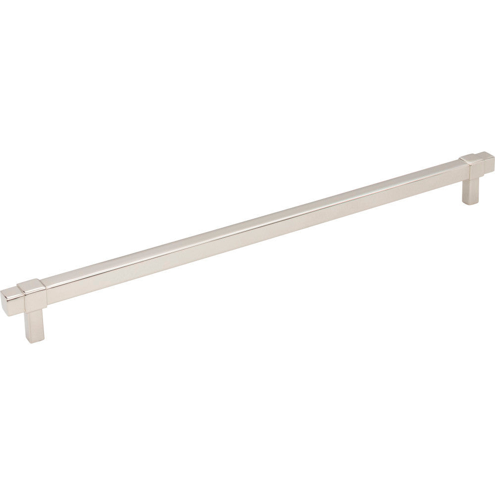 Jeffrey Alexander 293-305NI: 305mm cc Zane Bit Pull Cabinet Pull - Polished Nickel