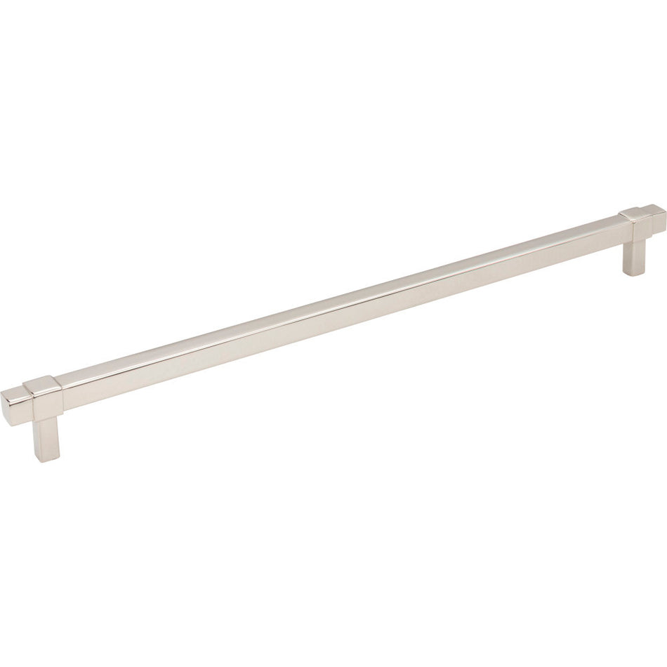 Jeffrey Alexander 293-305NI: 305mm cc Zane Bit Pull Cabinet Pull - Polished Nickel