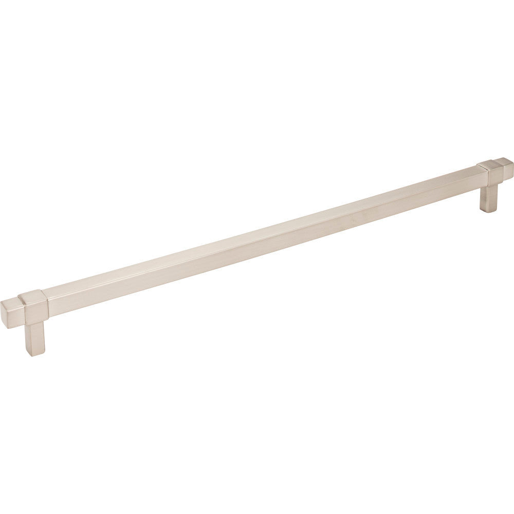 Jeffrey Alexander 293-305SN: 305mm cc Zane Bit Pull Cabinet Pull - Satin Nickel