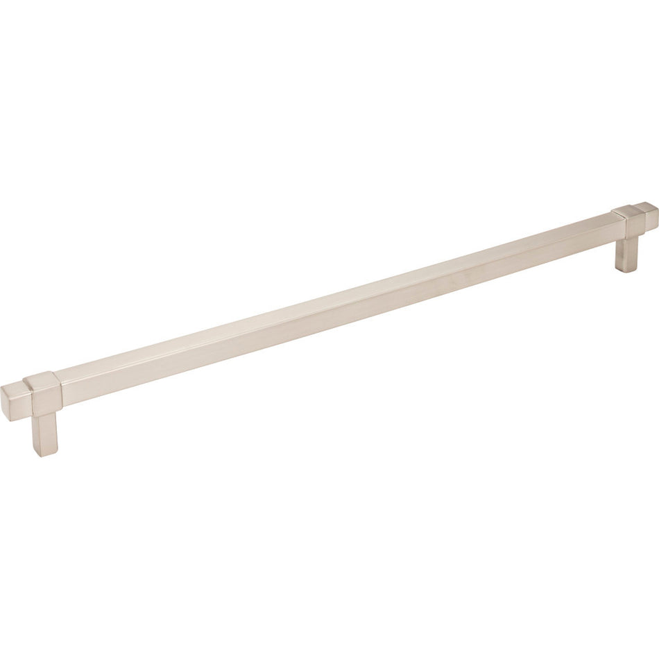 Jeffrey Alexander 293-305SN: 305mm cc Zane Bit Pull Cabinet Pull - Satin Nickel