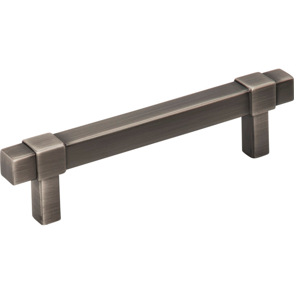 Jeffrey Alexander 293-96BNBDL: 96mm cc Zane Bit Pull Cabinet Pull - Brushed Pewter