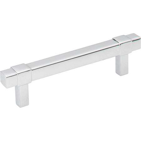 Jeffrey Alexander 293-96PC: 96mm cc Zane Bit Pull Cabinet Pull - Polished Chrome