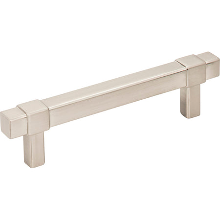 Jeffrey Alexander 293-96SN: 96mm cc Zane Bit Pull Cabinet Pull - Satin Nickel