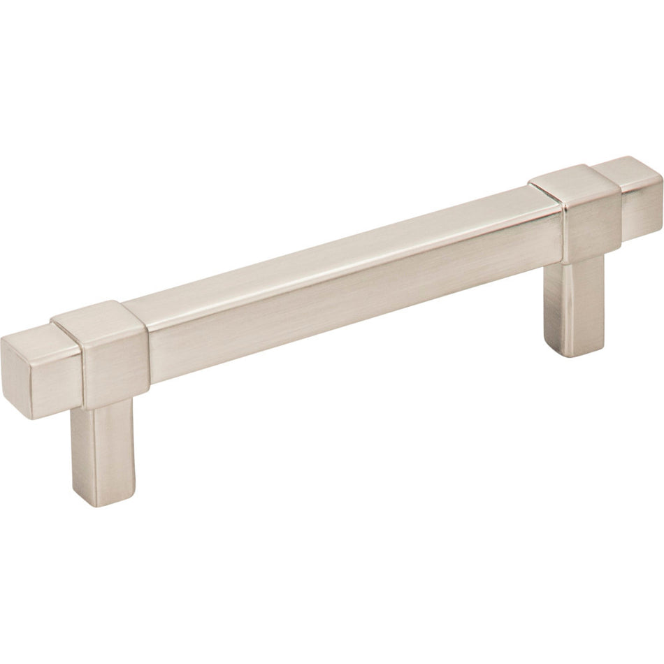 Jeffrey Alexander 293-96SN: 96mm cc Zane Bit Pull Cabinet Pull - Satin Nickel