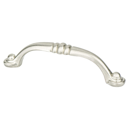 Berenson 2930-1BPN: 96mm cc Euro Traditions Cabinet Pull - Brushed Nickel