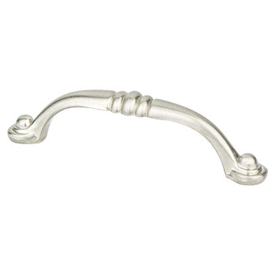 Berenson 2930-1BPN: 96mm cc Euro Traditions Cabinet Pull - Brushed Nickel