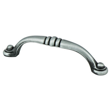 Berenson 2934-1BAP: 96mm cc Euro Traditions Cabinet Pull - Brushed Antique Pewter