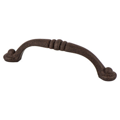 Berenson 2938-1FE: 96mm cc Euro Traditions Cabinet Pull - Dull Rust