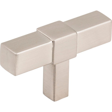 Jeffrey Alexander 293T-SN: 2" Zane T-Bar Cabinet Knob - Satin Nickel