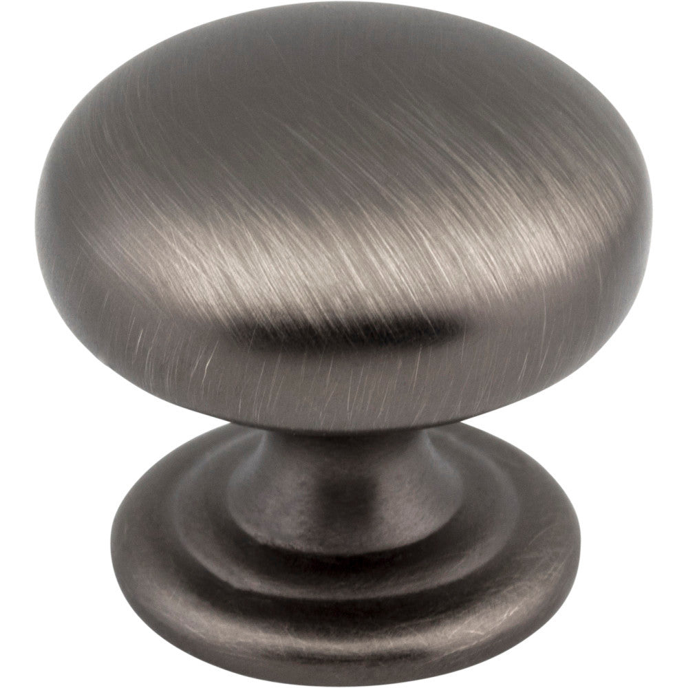 Elements 2980BNBDL: 1-1/4" Florence Round Cabinet Knob - Brushed Pewter