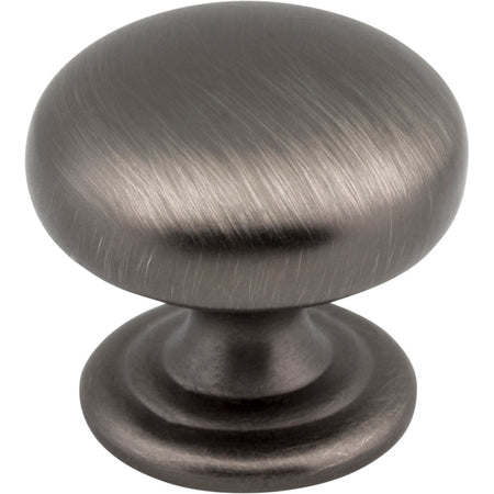 Elements 2980BNBDL: 1-1/4" Florence Round Cabinet Knob - Brushed Pewter