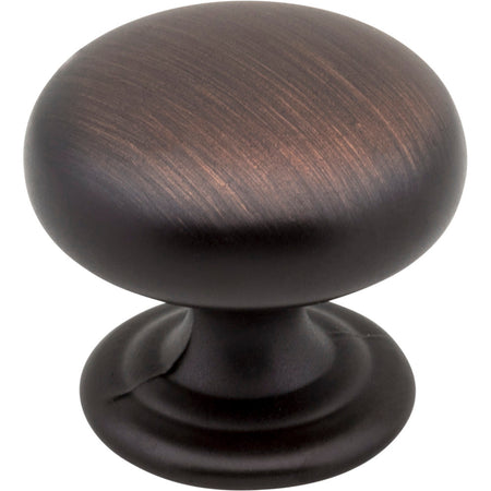Elements 2980DBAC: 1-1/4" Florence Round Cabinet Knob - Brushed Oil Rubbed Bronze
