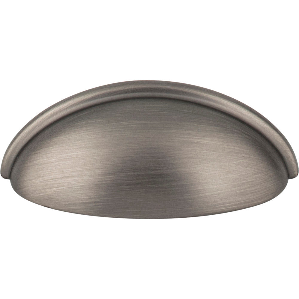 Elements 2981BNBDL: 3" cc Florence Cup Cabinet Pull - Brushed Pewter