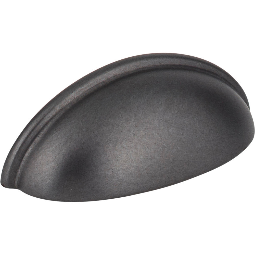 Elements 2981DACM: 3" cc Florence Cup Cabinet Pull - Gun Metal