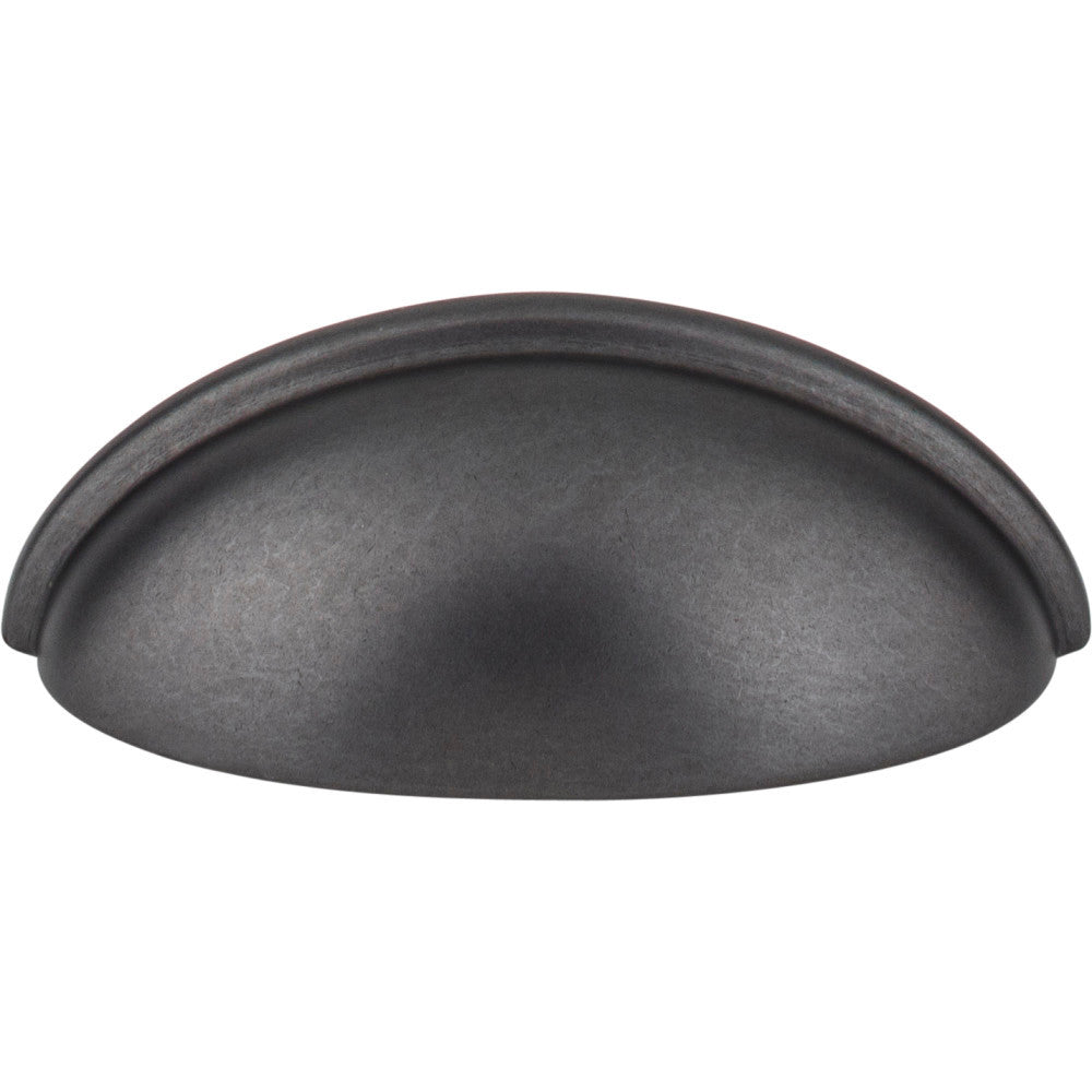 Elements 2981DACM: 3" cc Florence Cup Cabinet Pull - Gun Metal