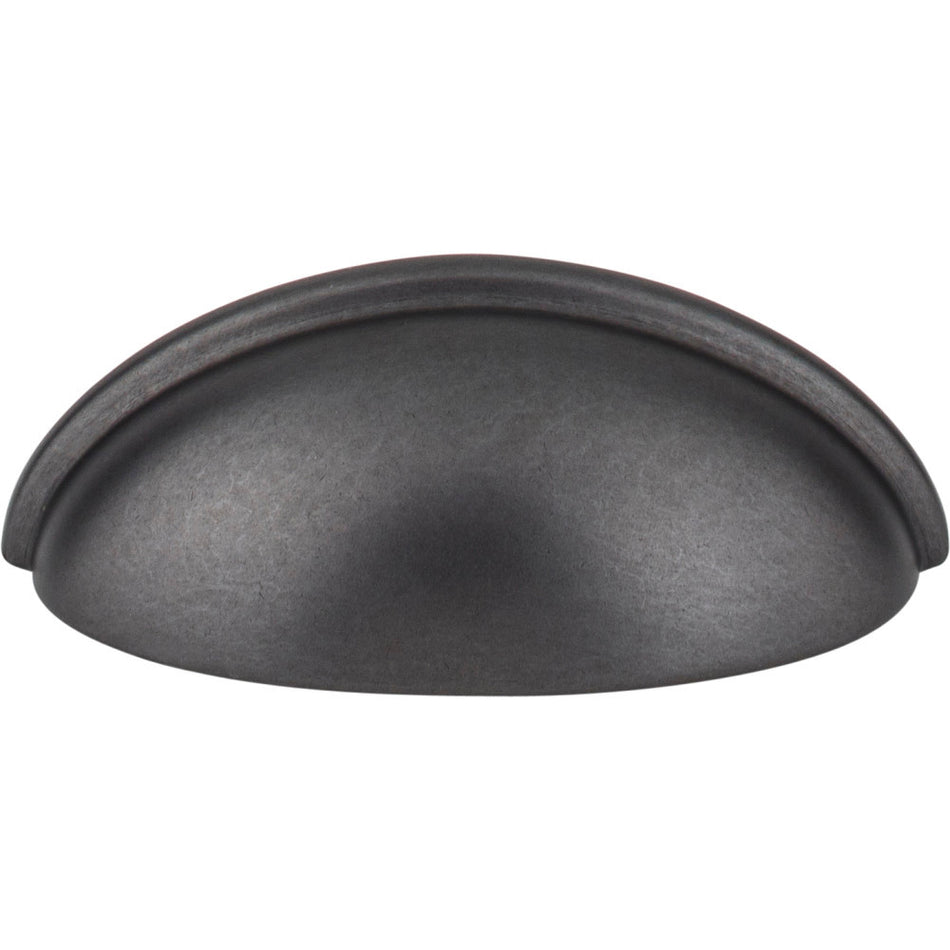 Elements 2981DACM: 3" cc Florence Cup Cabinet Pull - Gun Metal