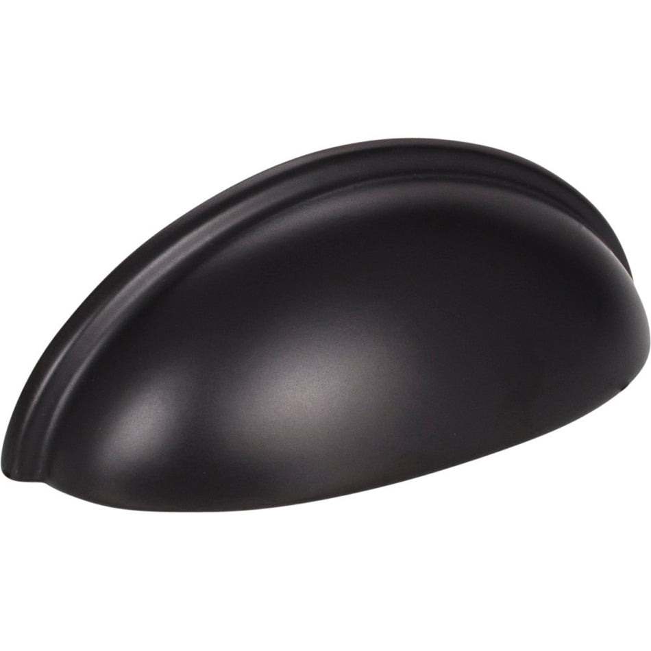 Elements 2981MB: 3" cc Florence Cup Cabinet Pull - Matte Black