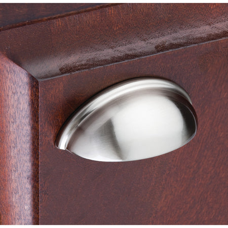 Elements 2981SBZ: 3" cc Florence Cup Cabinet Pull - Satin Bronze