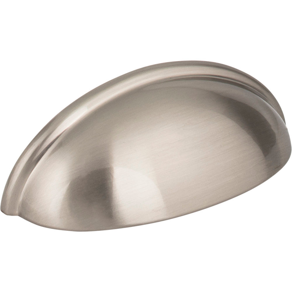 Elements 2981SN: 3" cc Florence Cup Cabinet Pull - Satin Nickel