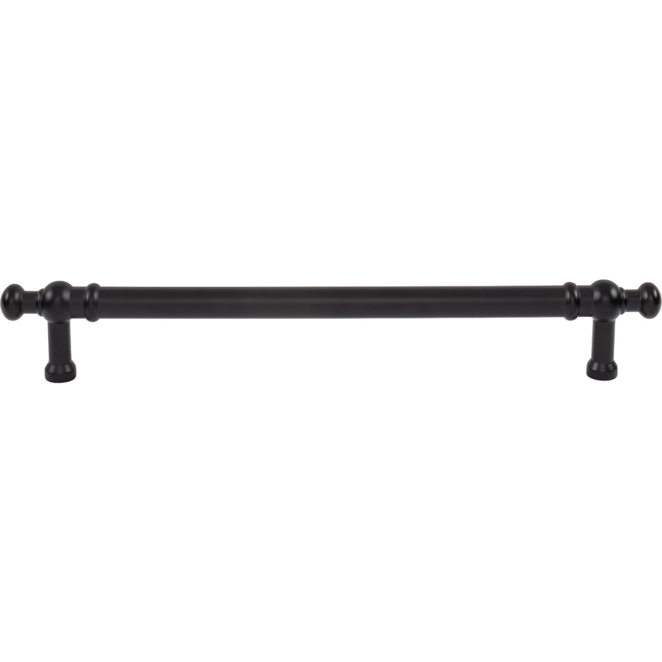 Top Knobs TK3308BLK: 18" cc Wetherby Appliance Pull - Flat Black